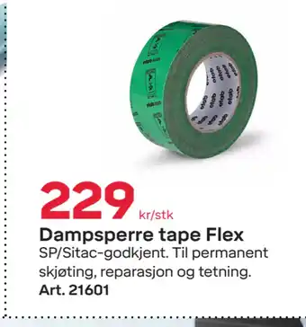 Byggmax Dampsperre tape Flex tilbud
