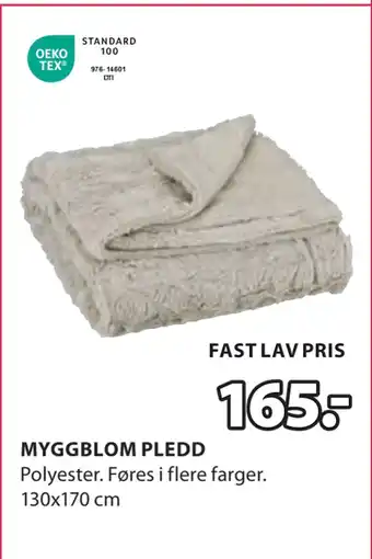 JYSK MYGGBLOM PLEDD tilbud