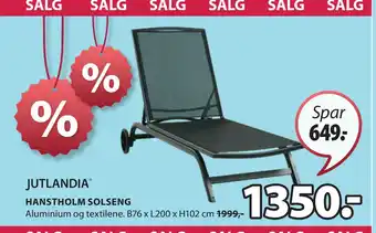 JYSK HANSTHOLM SOLSENG tilbud