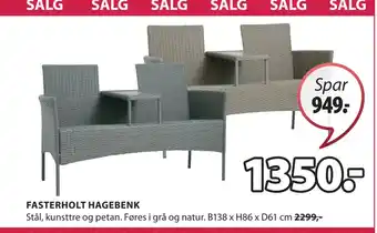 JYSK FASTERHOLT HAGEBENK tilbud