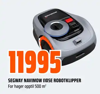 Obs Bygg SEGWAY NAVIMOW I105E ROBOTKLIPPER tilbud