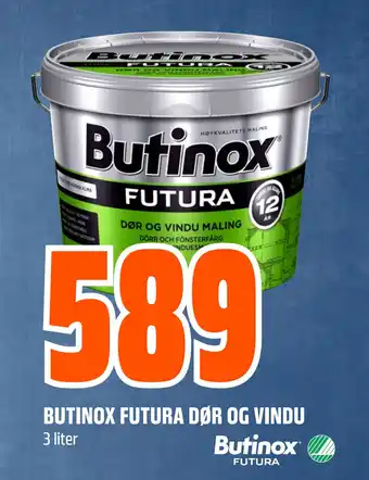 Obs Bygg BUTINOX FUTURA DØR OG VINDU tilbud