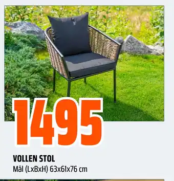 Obs Bygg VOLLEN STOL tilbud