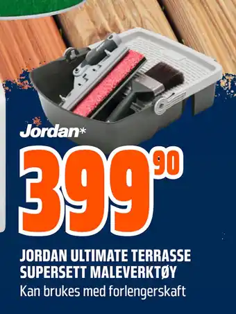 Obs Bygg JORDAN ULTIMATE TERRASSE SUPERSETT MALEVERKTØY tilbud