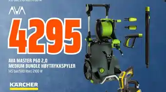 Obs Bygg AVA MASTER P60 2,0 MEDIUM BUNDLE HØYTRYKKSPYLER tilbud