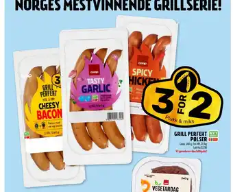 Coop Prix GRILL PERFEKT PØLSER tilbud