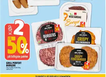Coop Prix GRILL PERFEKT BURGERE tilbud