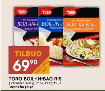 Coop Mega TORO BOIL-IN-BAG RIS tilbud