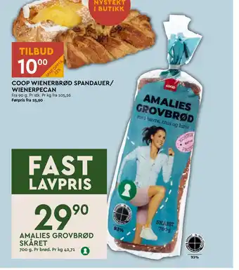 Coop Mega AMALIES GROVBRØD SKÅRET tilbud