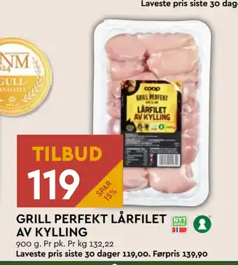 Coop Mega GRILL PERFEKT LÅRFILET AV KYLLING tilbud