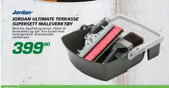 Coop Byggmix JORDAN ULTIMATE TERRASSE SUPERSETT MALEVERKTØY tilbud
