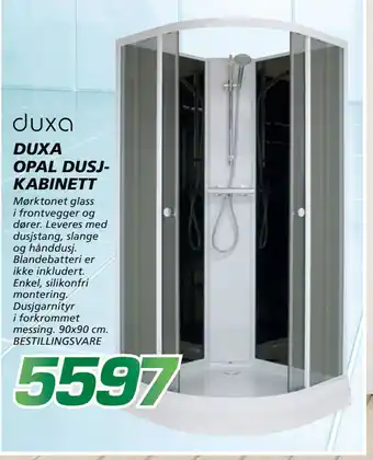 Coop Byggmix DUXA OPAL DUSJKABINETT tilbud