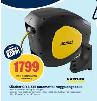 Coop Obs Kärcher CR 5.335 automatisk veggslangeboks tilbud