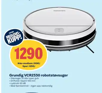 Coop Obs Grundig VCR2330 robotstøvsuger tilbud