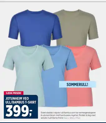Sport 1 JOTUNHEIM VEO ULL/BAMBUS T-SHIRT tilbud