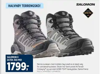 Sport 1 SALOMON X ULTRA 360 MID tilbud