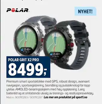 Sport 1 POLAR GRIT X2 PRO tilbud