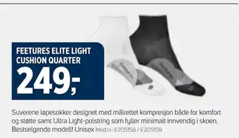 Sport 1 FEETURES ELITE LIGHT CUSHION QUARTER tilbud