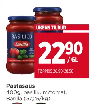 Meny Pastasaus tilbud