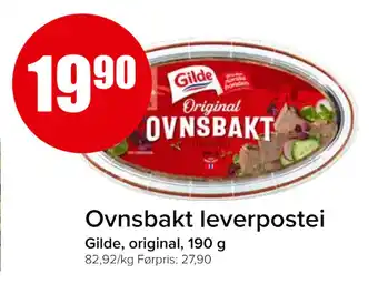 Spar Ovnsbakt leverpostei tilbud