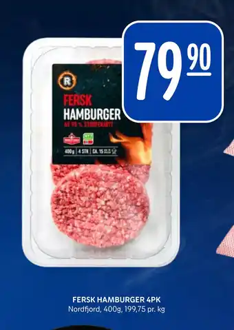 Rema 1000 FERSK HAMBURGER 4PK tilbud