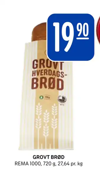 Rema 1000 GROVT BRØD tilbud