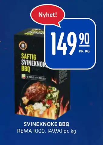 Rema 1000 SVINEKNOKE BBQ tilbud
