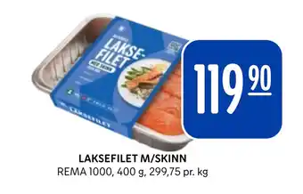Rema 1000 LAKSEFILET M/SKINN tilbud