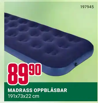 Europris MADRASS OPPBLÅSBAR tilbud