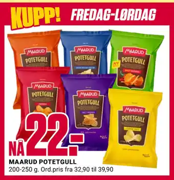 Europris MAARUD POTETGULL tilbud