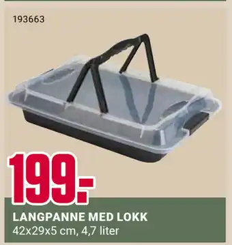 Europris LANGPANNE MED LOKK tilbud