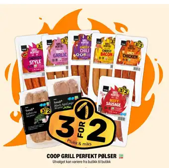 Coop Extra COOP GRILL PERFEKT PØLSER butikk til butikk tilbud