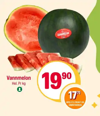 Coop Extra Vannmelon tilbud