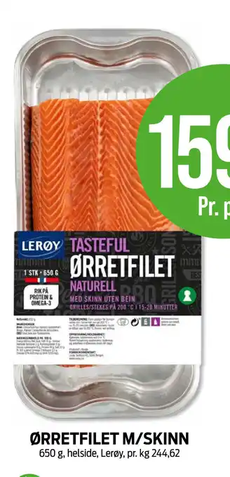 Kiwi ØRRETFILET M/SKINN tilbud