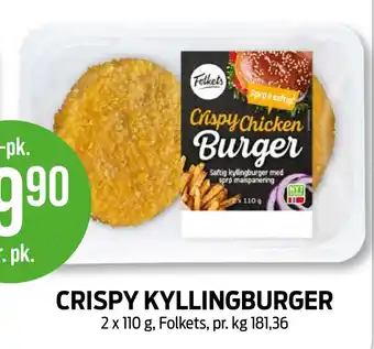 Kiwi CRISPY KYLLINGBURGER tilbud