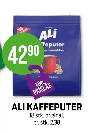 Kiwi ALI KAFFEPUTER tilbud