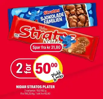 Coop Extra NIDAR STRATOS PLATER tilbud