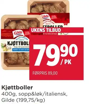 Meny Kjøttboller tilbud