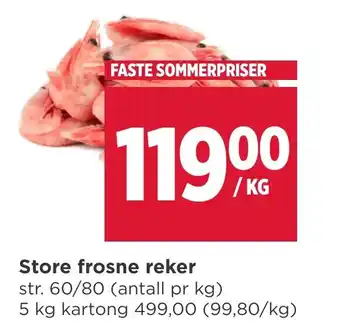 Meny Store frosne reker tilbud