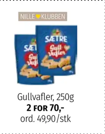 Nille Gullvafler, 250g tilbud