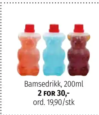 Nille Bamsedrikk, 200ml tilbud
