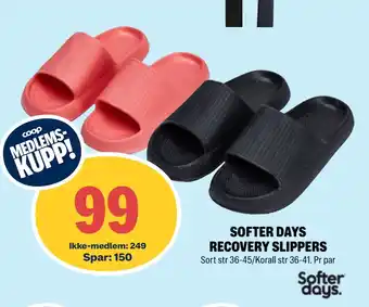SOFTER DAYS RECOVERY SLIPPERS