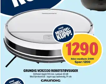 Coop Extra GRUNDIG VCR2330 ROBOTSTØVSUGER tilbud