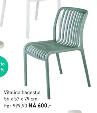 Kid Interiør Vitalina hagestol 56 x 57 x 79 cm tilbud