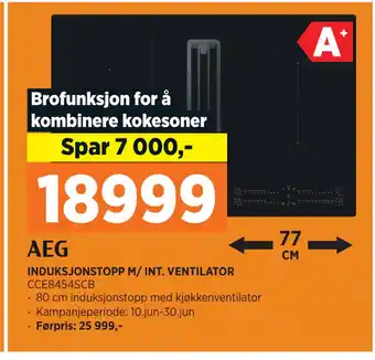 POWER INDUKSJONSTOPP M/ INT. VENTILATOR tilbud
