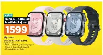 POWER WATCH FIT 3 SMARTKLOKKE tilbud