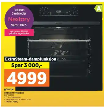 POWER INTEGRERT STEKEOVN tilbud