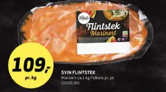 Bunnpris Folkets svinefilet tilbud