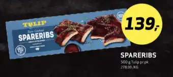Bunnpris Tulip spareribs tilbud