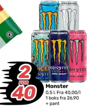 Coop Marked Monster energy energidrikk tilbud